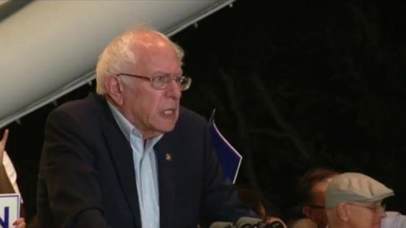 Bernie Sanders visits Playa Vista to show support for Karen Bass