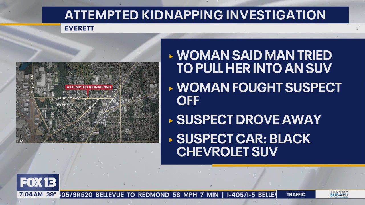 Police investigate attempted kidnapping in Everett, WA