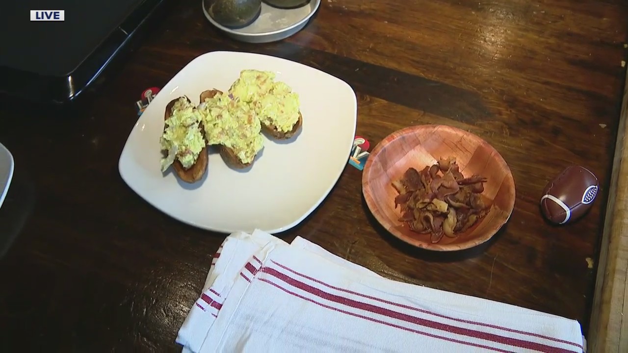 Buffalo guacamole stuffed potato skins from Republica in Berkley