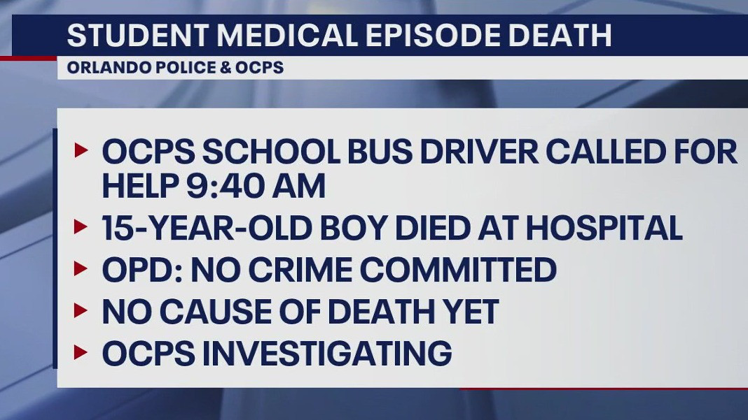 Teen dies after medical emergency on school bus | FOX 35 Orlando