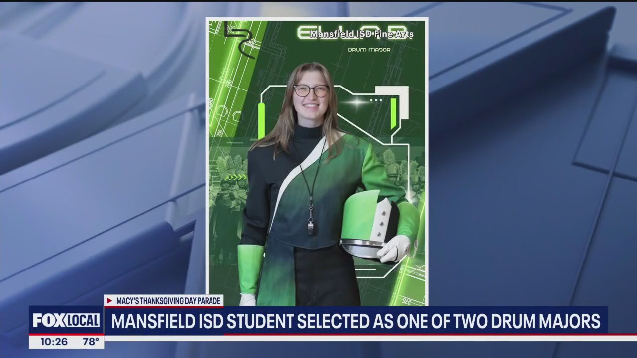 Mansfield ISD student to be drum major at Macy's Parade