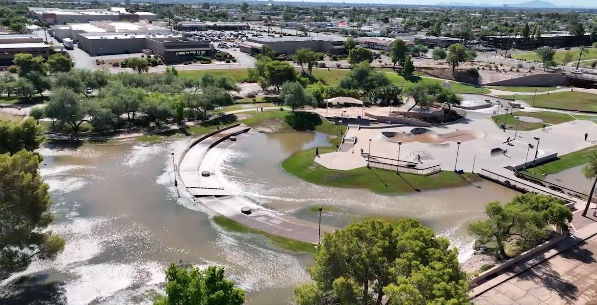 From Eldorado Park to Eldorado Falls: Monsoon rain floods Scottsdale skate park