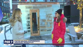 Eye-catching ice sauna installed at Minneapolis restaurant