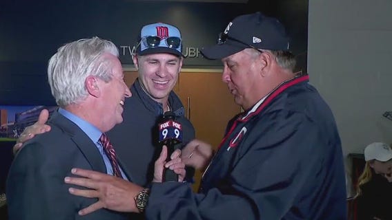 Kent Hrbek and Joe Mauer crash FOX 9 sports report