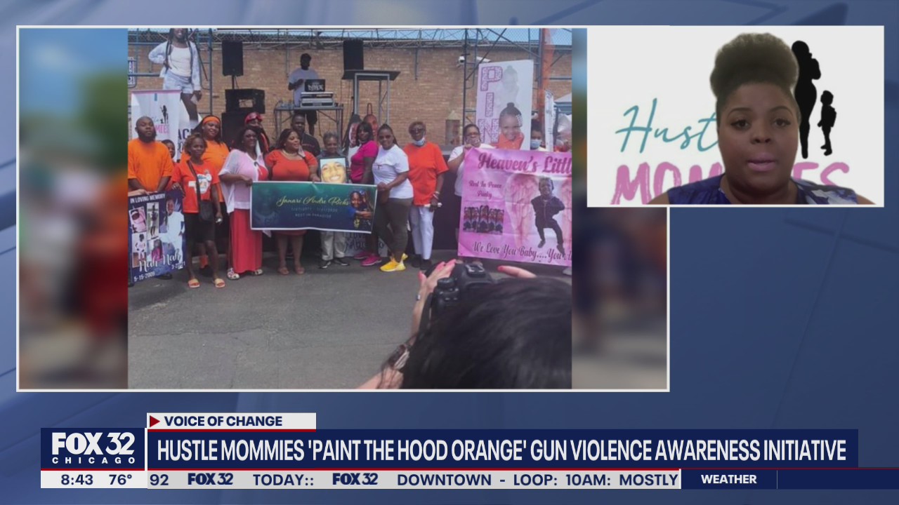 Hustle Mommies 'paint the hood orange' gun violence awareness initiative