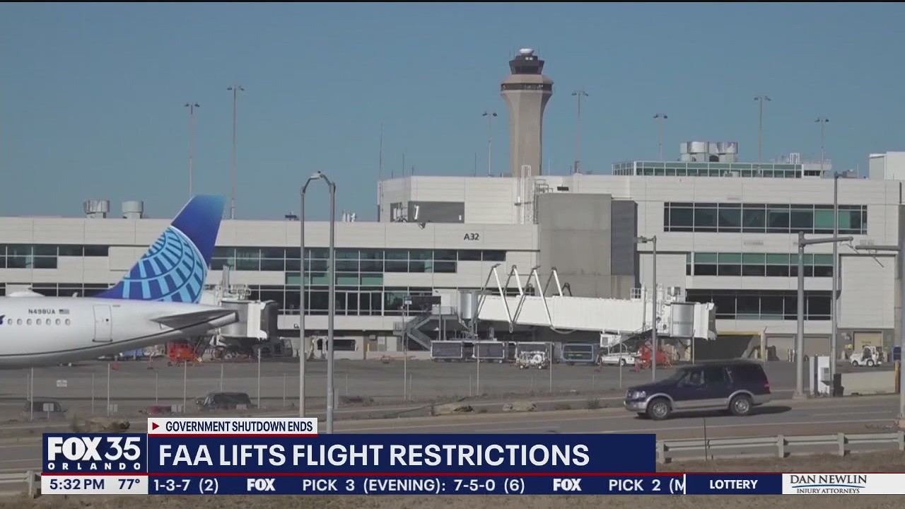 FAA lifts emergency order after government shutdown