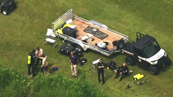 Brooklyn Park police search golf course for evidence [RAW]