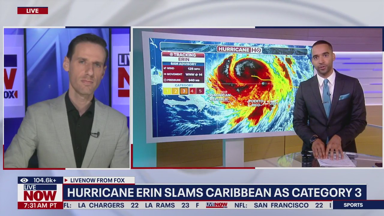 Hurricane Erin slams the Caribbean