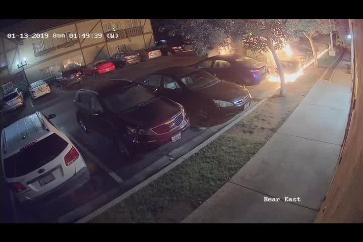 Ontario arson suspect caught on surveillance video