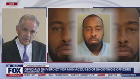 Man accused of shooting 6 officers in PA found guilty