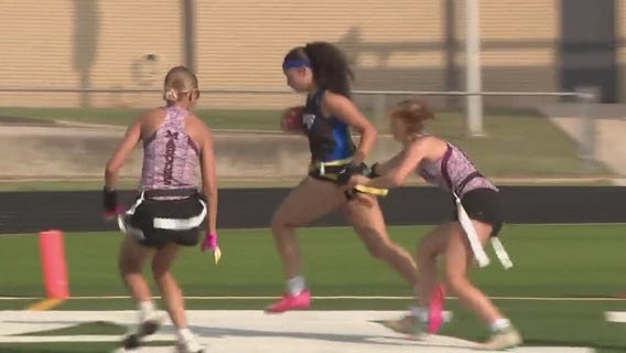 Austin ISD girls compete in flag football