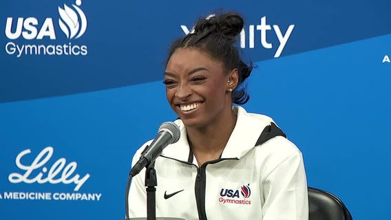 Simone Biles talks Olympic team, Taylor Swift [RAW]