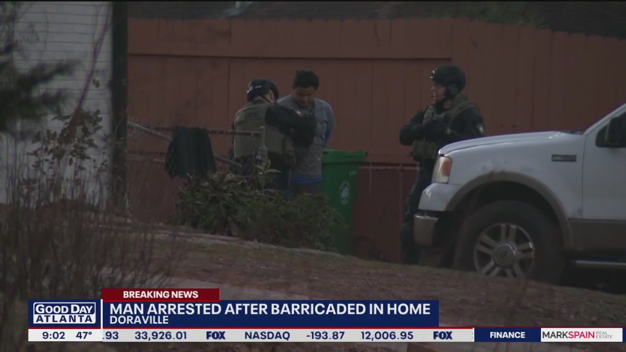 Armed man arrested after being barricaded in home | FOX 5 Atlanta