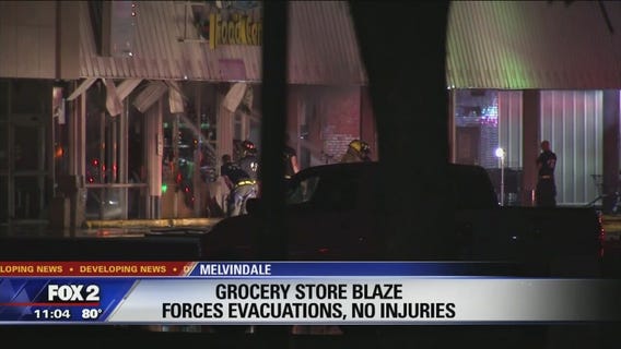 Fire rips through beloved grocery store in Melvindale