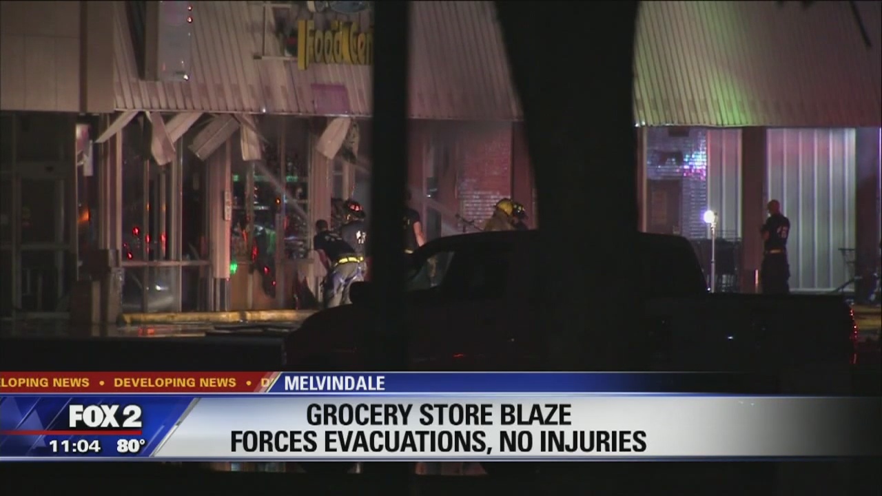 Fire rips through beloved grocery store in Melvindale