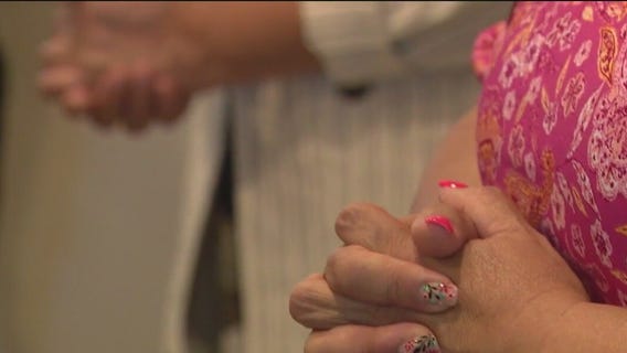 Parishioners continue mass after massive church fire