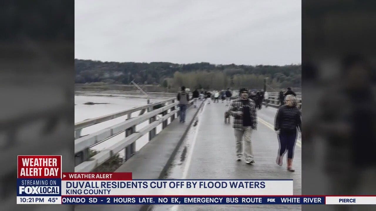 Duvall residents cut off by floodwaters