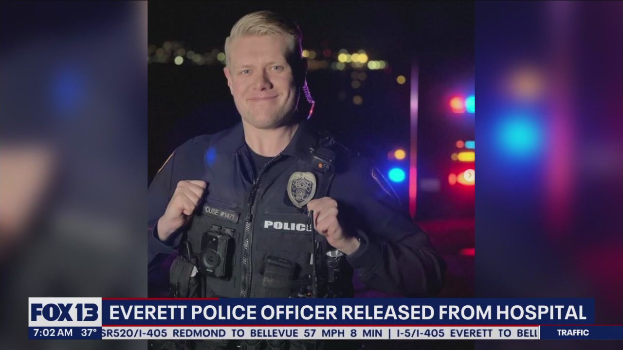 Everett police officer released from hospital after being shot in the ...