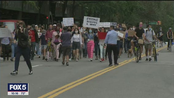 Homeless protests on Upper West Side