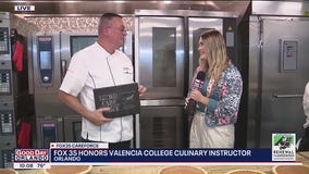 FOX 35 presents culinary instructor with Care Force award