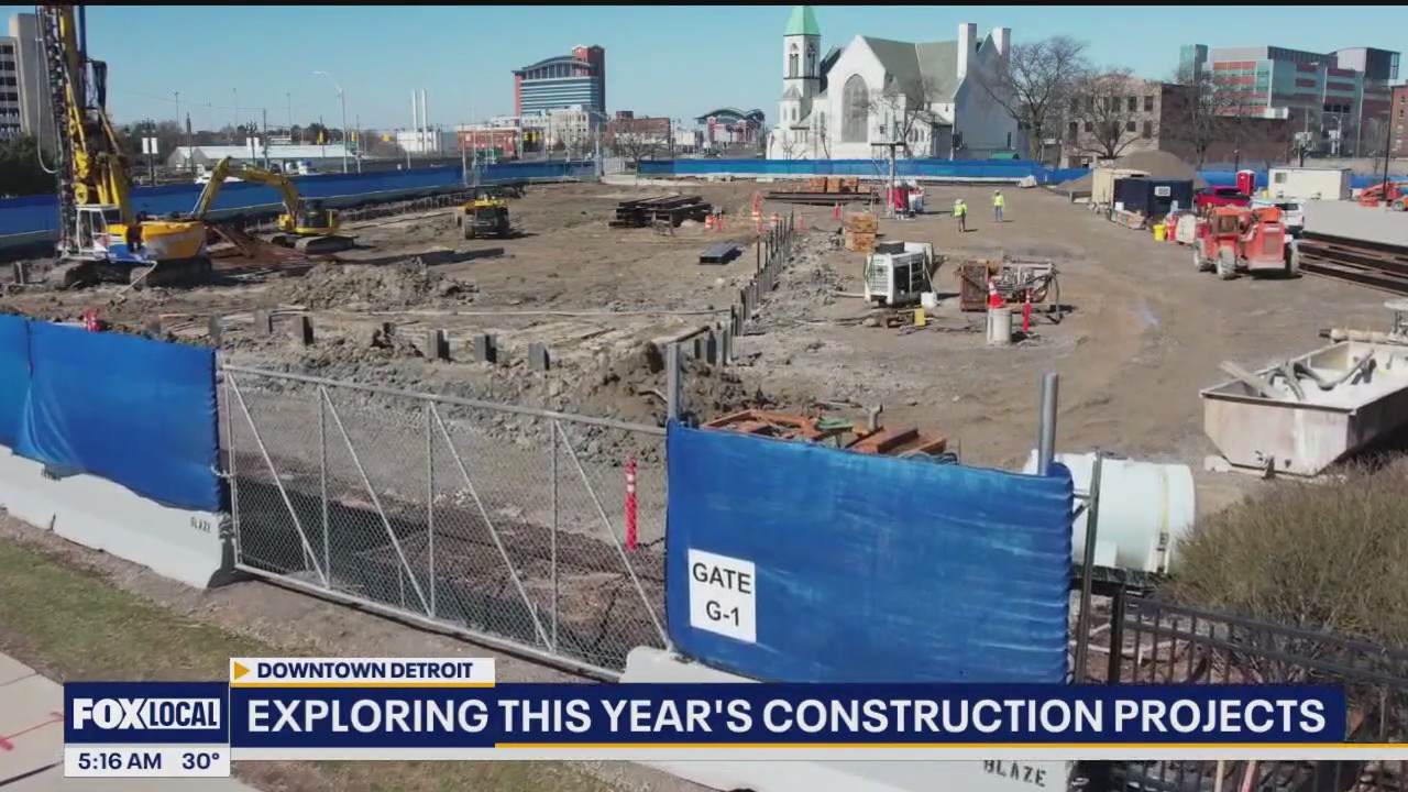 Exploring this year's construction projects in downtown Detroit