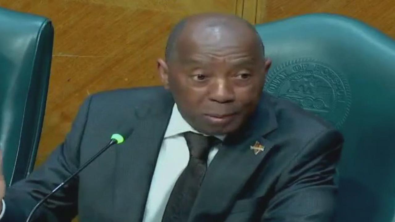 Local leaders protest the potential state takeover of HISD