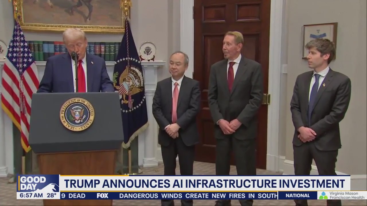 Trump announces US investing $500B in AI