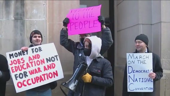 March on the DNC Coalition rallies after being denied protest permit