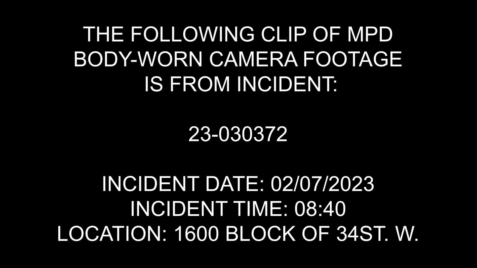 MPD bodycam footage from Bde Maka Ska home fire