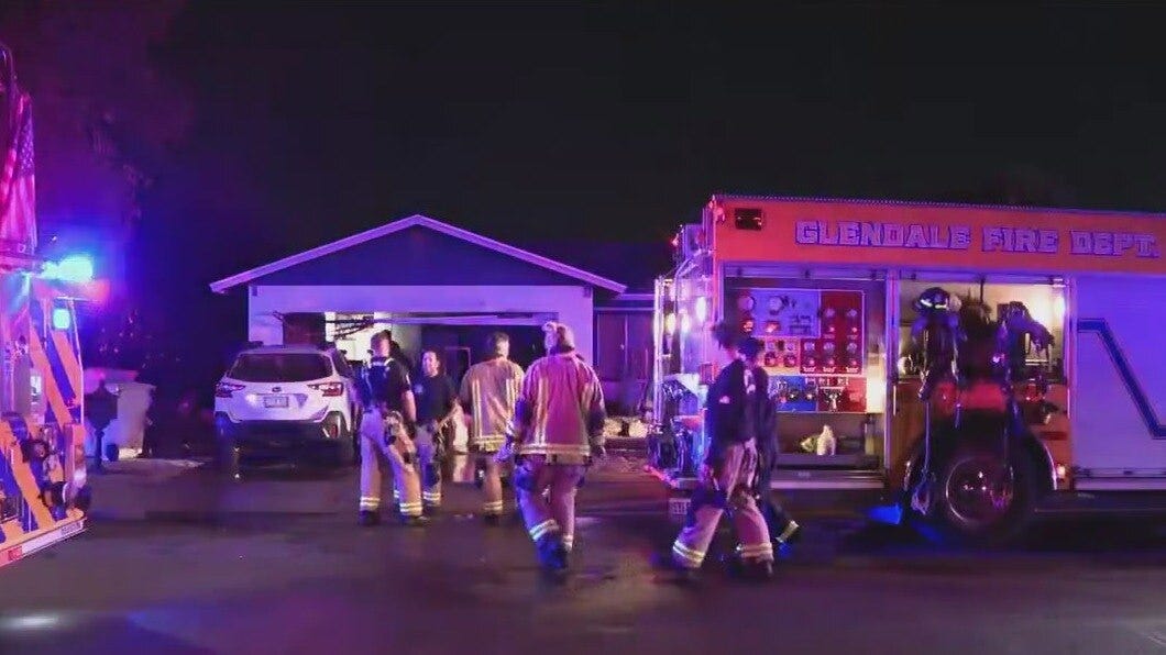 Glendale fire forces 3 out of their home