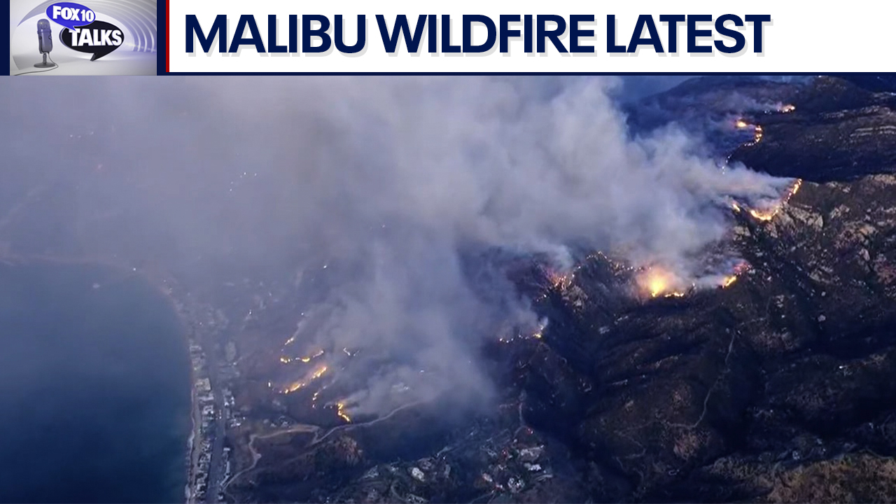 Latest on the wildfire in Malibu l FOX 10 Talks