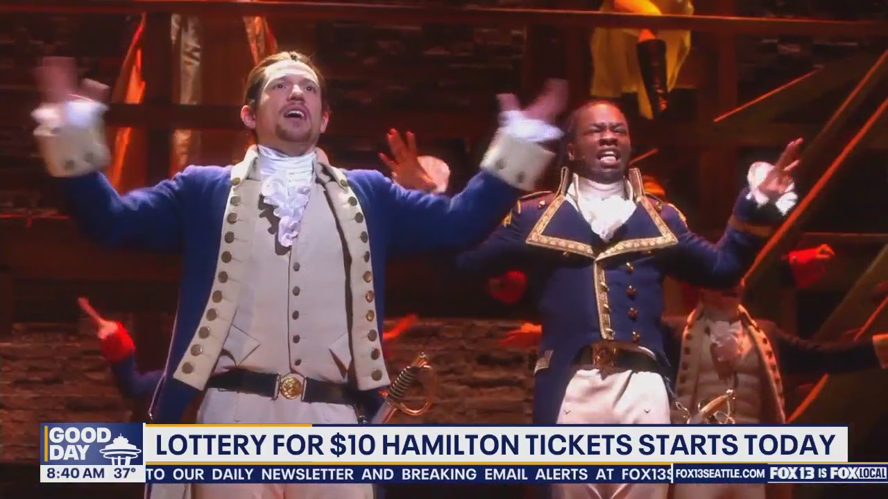Lottery for $10 Hamilton tickets start in Seattle