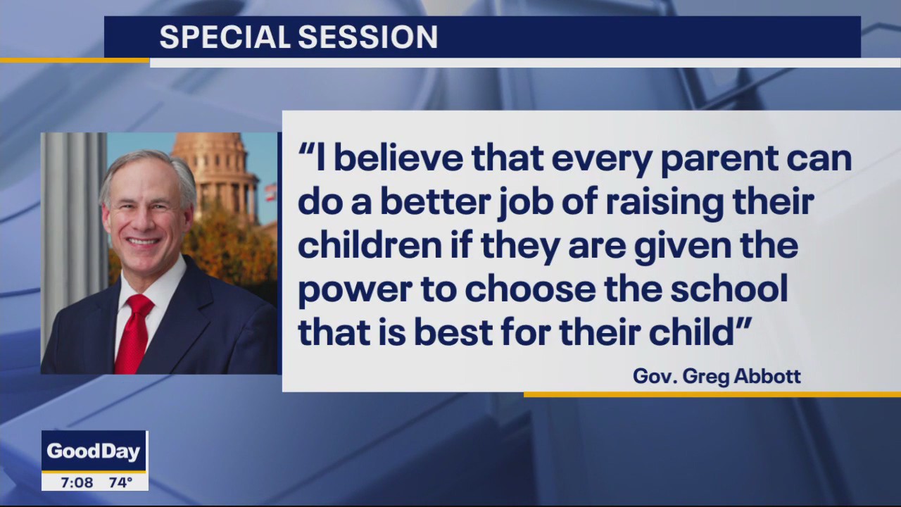 Abbott to call special session for school choice bill | FOX 4 Dallas ...