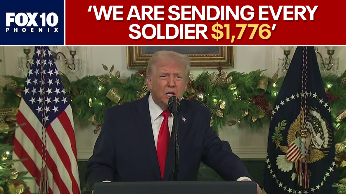 FULL ADDRESS: President Trump announces military checks, touts border numbers