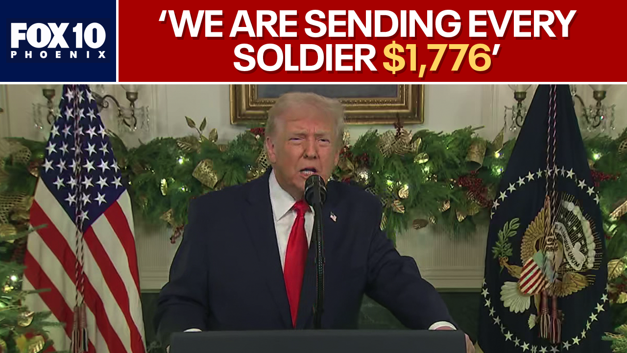 FULL ADDRESS: President Trump announces military checks, touts border numbers
