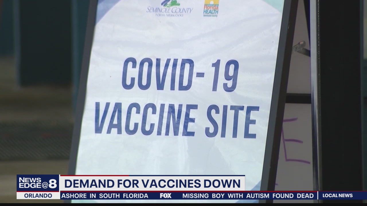 Vaccination sites look to downsize amid lower demand