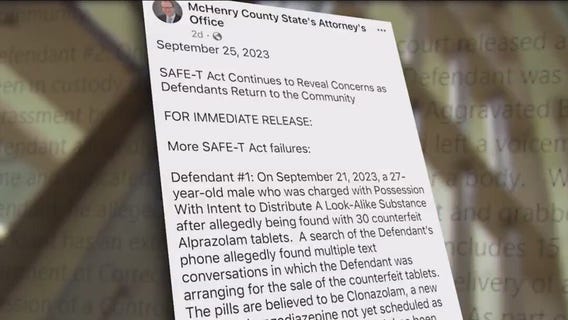 McHenry County's top prosecutor slams SAFE-T Act on social media