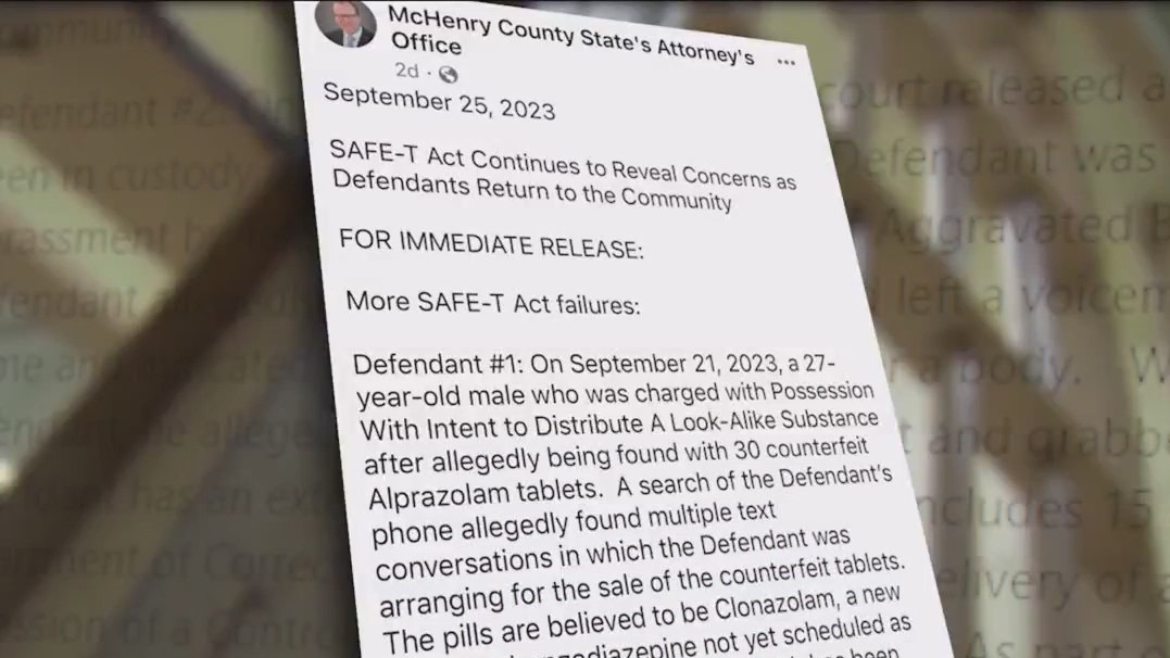 McHenry County's top prosecutor slams SAFE-T Act on social media