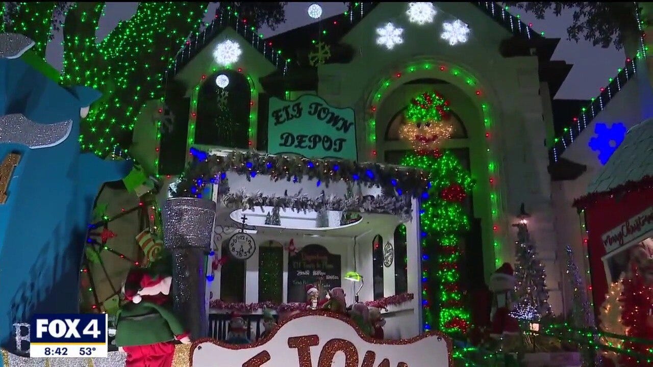 Couple creates 'Elf Town' in Plano