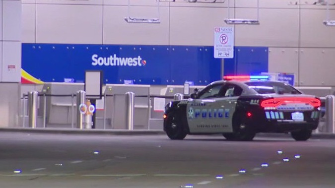Southwest Airlines plane shot at Dallas Love Field