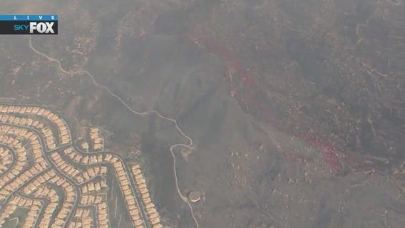 'Wildland Fire' spreading in Riverside County