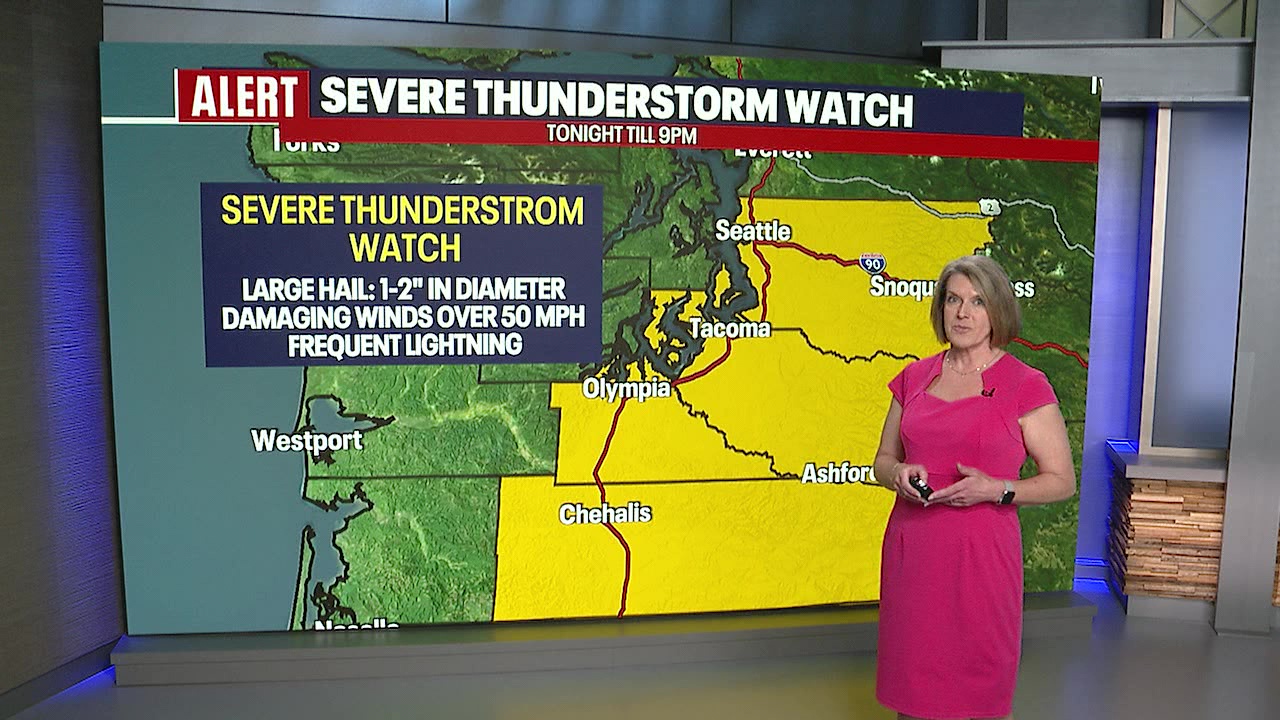 Seattle weather: Tracking thunderstorms, severe conditions in western WA