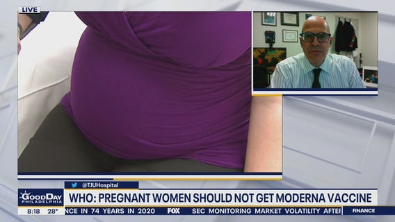 World Health Organization says pregnant women should not get the Moderna vaccine