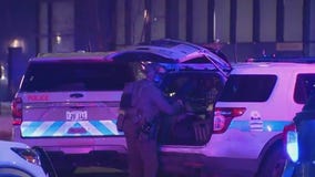 3 suspects in custody, 1 still at large after fleeing from stolen vehicle into high-rise building