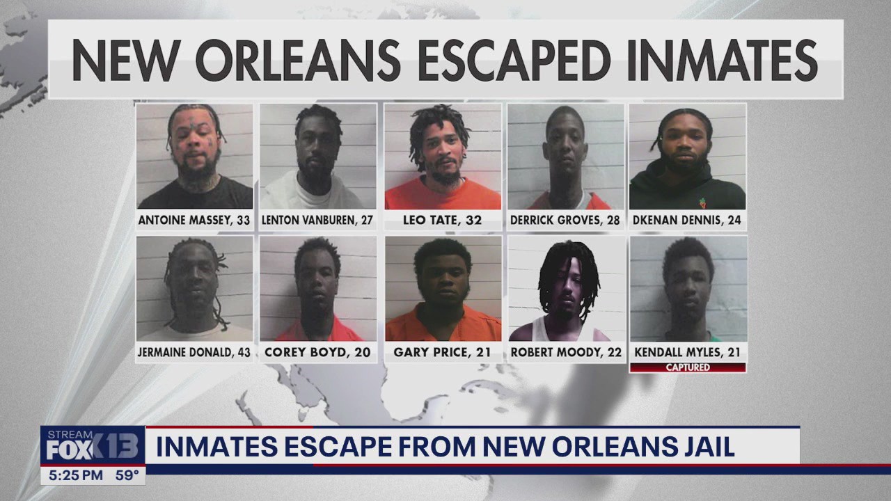 Manhunt underway for escaped inmates after New Orleans jail break | FOX ...