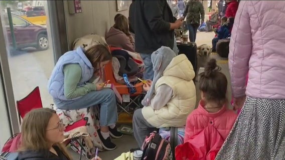 Ukrainian refugees seen waiting in Tijuana after Biden Administration promises to let 100K into U.S.
