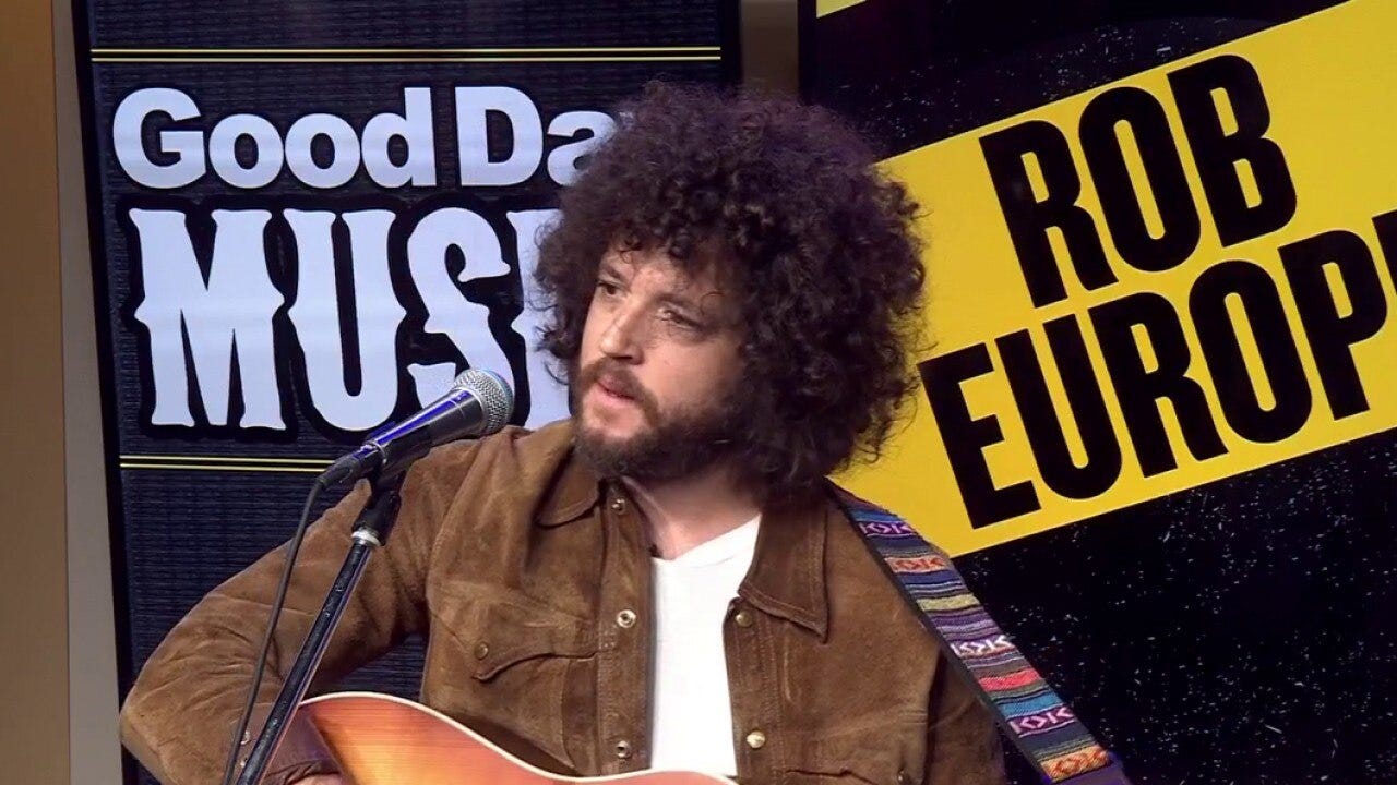 Rob Europe performs in FOX 7 Austin studios
