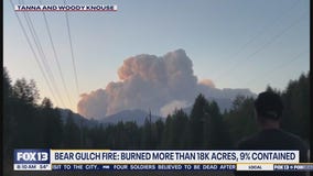 Bear Gulch Fire continues to burn with little containment