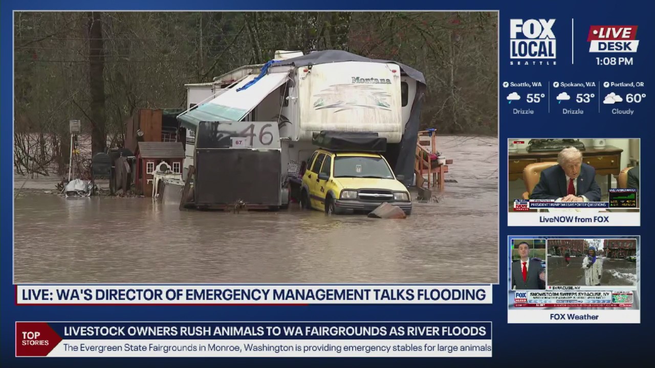 State leaders discuss WA flooding, possible evacuations