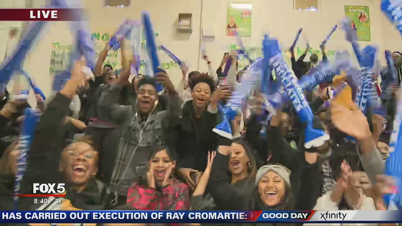 Team of the Week pep rally at Morrow High School